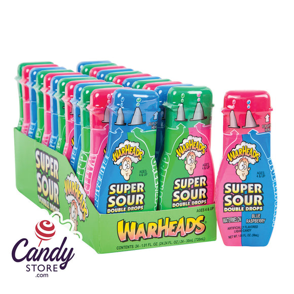 Double Drops Warheads Sour Candy - 24ct