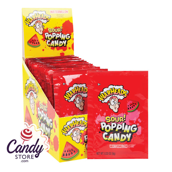 Warheads Sour Watermelon Popping Candy 20ct - CandyStore.com