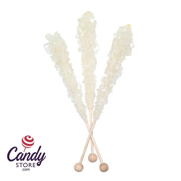 White Rock Candy Sticks Unwrapped - 100ct