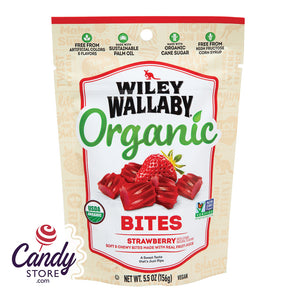 Strawberry Organic Bites Wiley Wallaby - 8ct Peg Bags