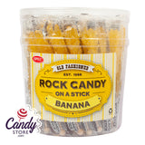 Yellow Rock Candy Crystal Sticks Banana - 36ct Tub